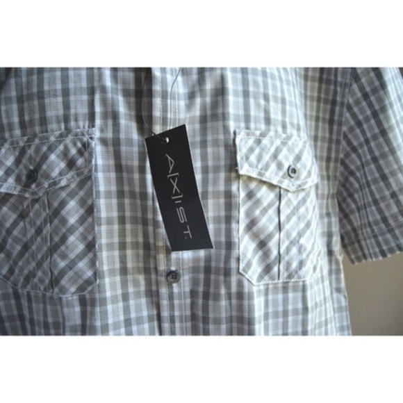 𝅺axist Short Sleeve Plaid Shirt - Picture 2 of 2